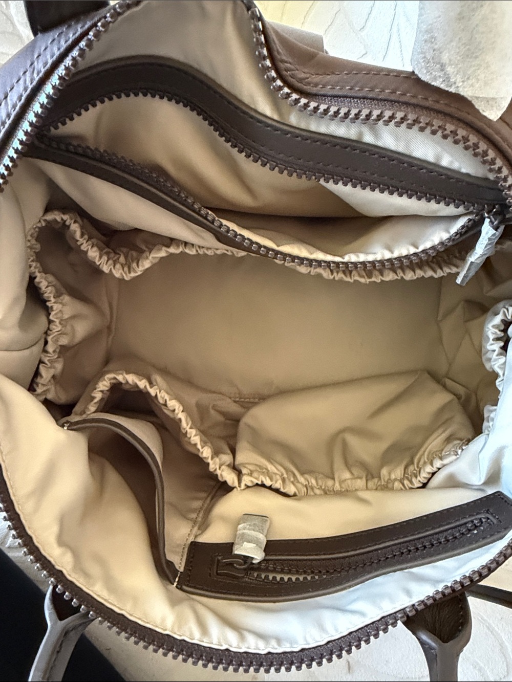 Mina Baie Nylon Brown Expresso Emmy Bag - Picture 9 of 12